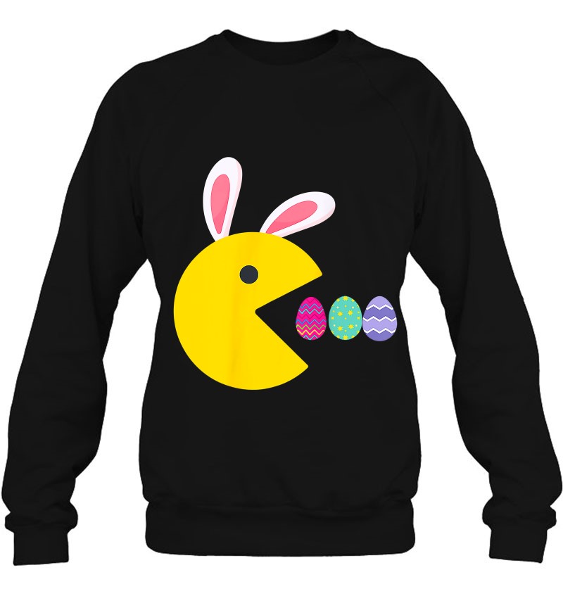 Funny Bunny Rabbit Gamer Gift Boys Teens Easter Eggs Sweatshirt