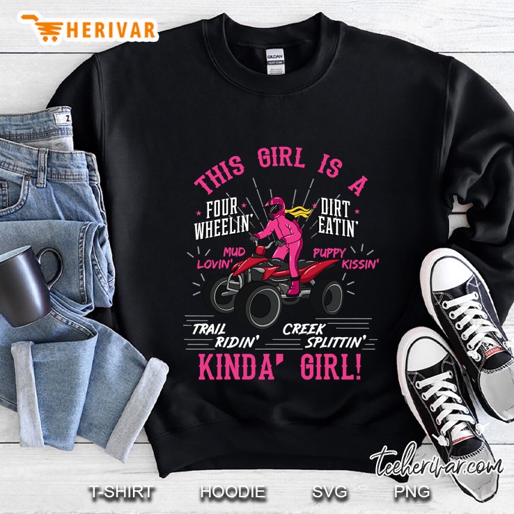 Girl Off-Road Racing Four-Wheeler 4X4 Wheel Quad Bike Racer Sweatshirt