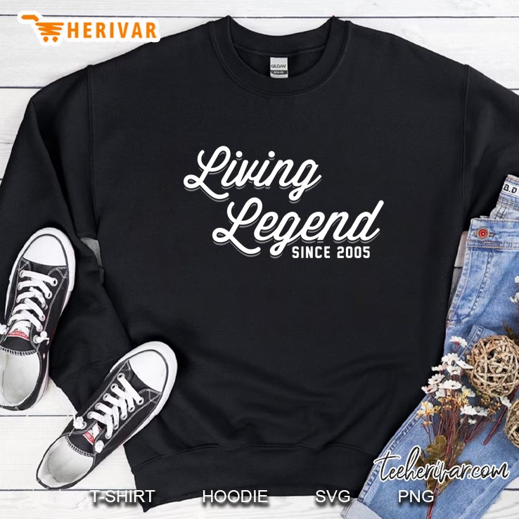 Living Legend Since 2005 Birthday Gif Sweatshirt