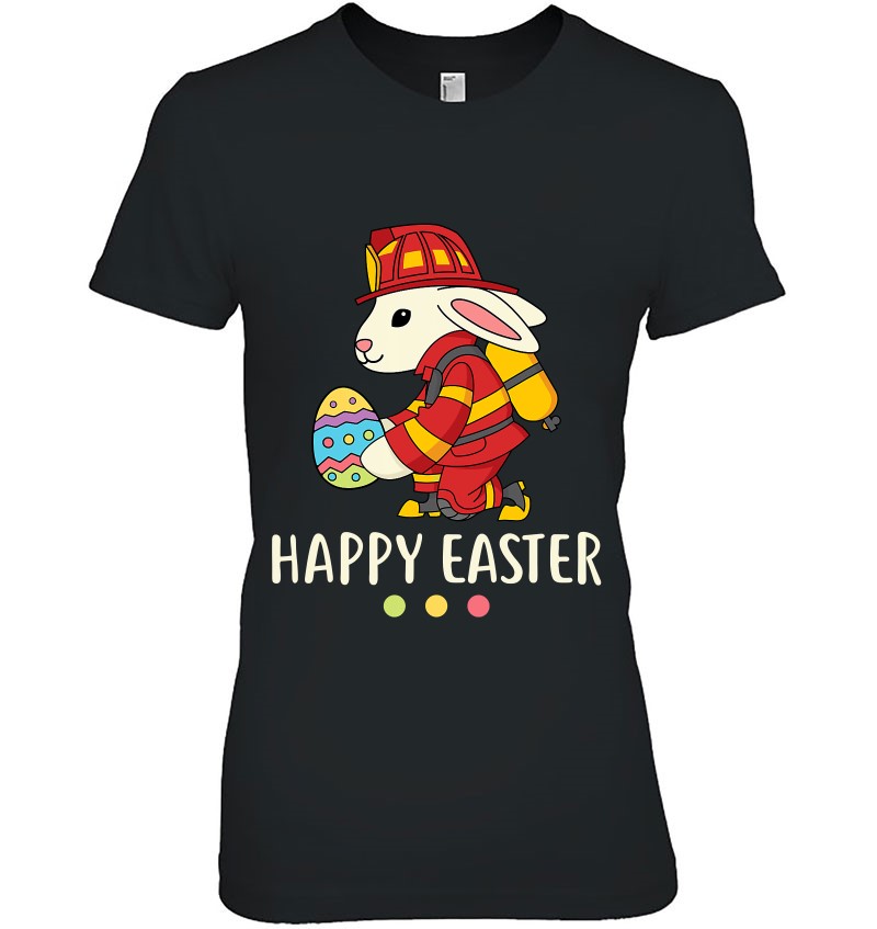 Firefighter Easter Bunny Fireman Egg Happy Easter