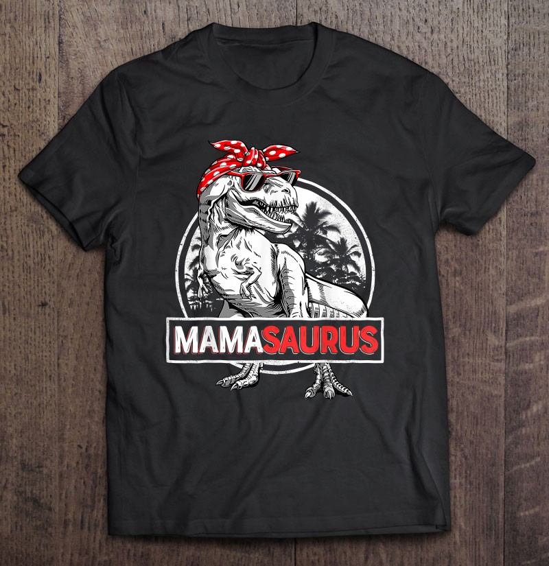 Amazon.com: MamaSaurus T-Rex Mommy & Two Baby Dinosaurs Premium T-Shirt:  Clothing
