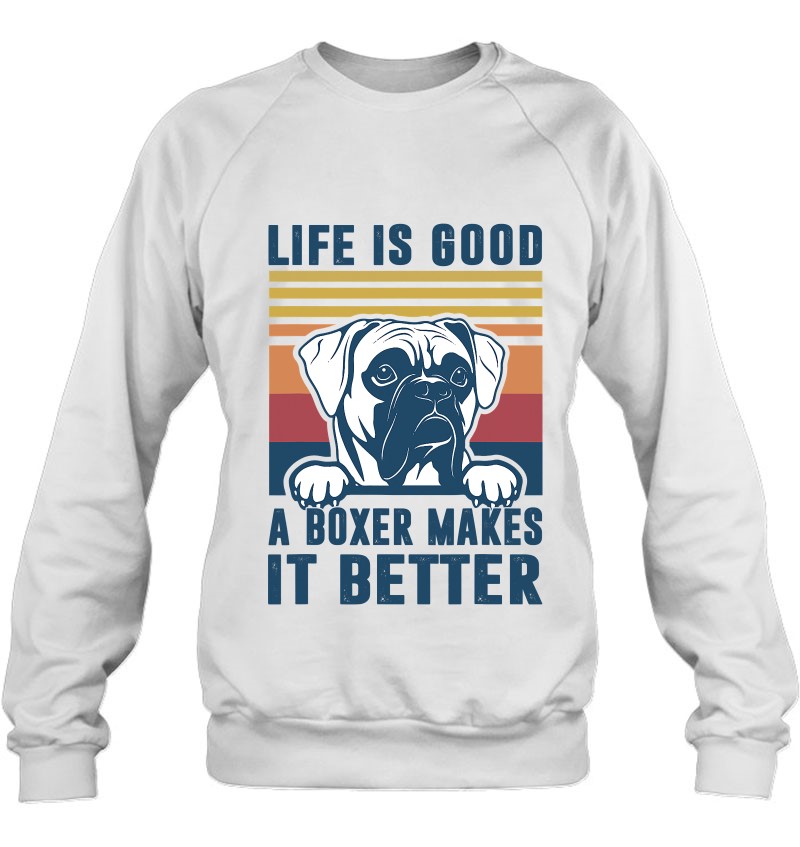 Boxer Dog Gifts For Men Women Boxer Dog Dad Mom Sweatshirt