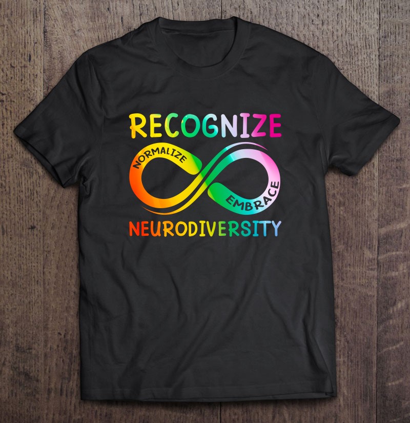 Rainbow Infinity Symbol Pride Autism Awareness Neurodiverse T-Shirt