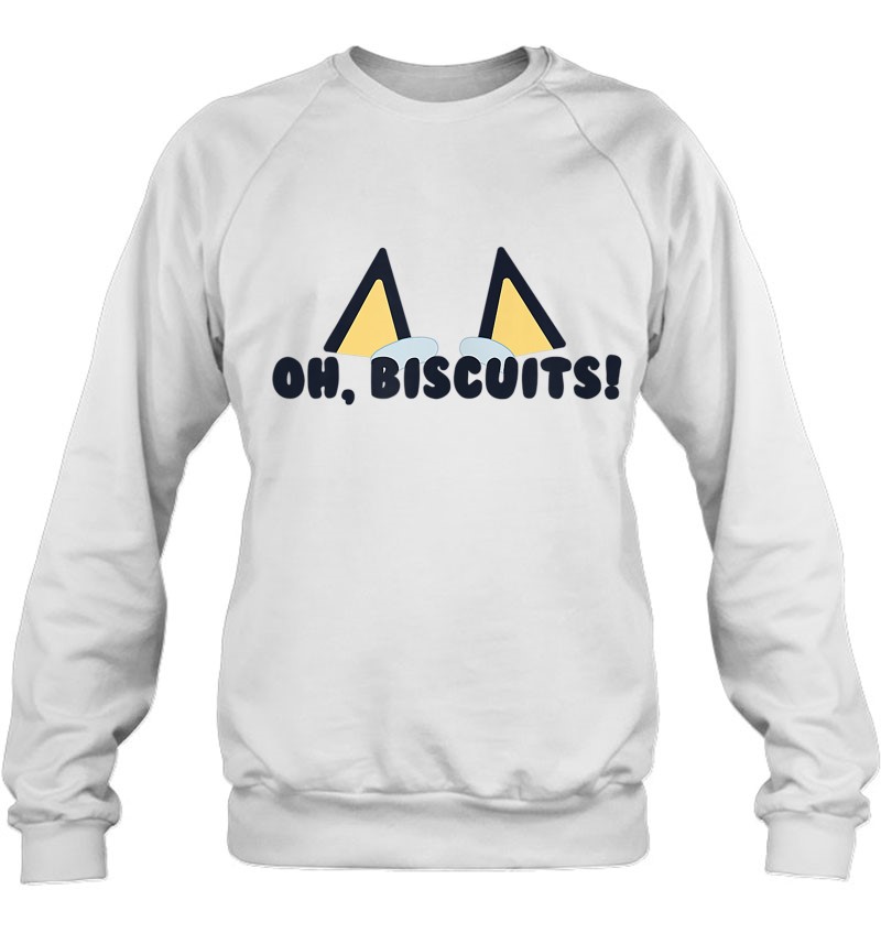 Bluey Oh Biscuits, Mum Dad Cartoon, Mother's Father's Day Sweatshirt