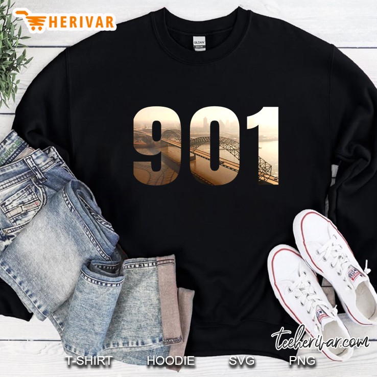 I Am 901 Area Code Memphis Tennessee City Bridge Gift Sweatshirt