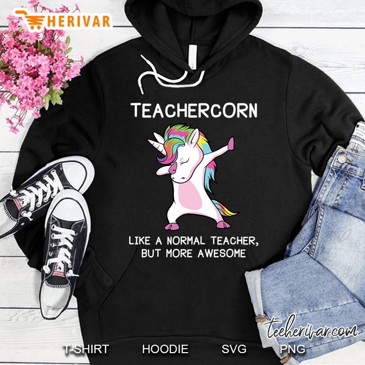 Teachercorn Teacher Unicorn Hoodie