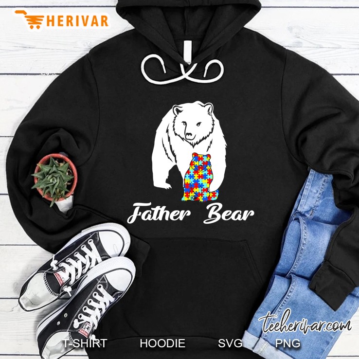 Autism Family Shirt Father Bear Autism Awareness Hoodie