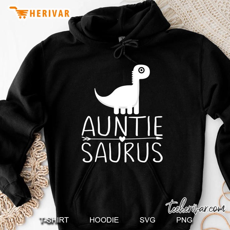 Auntie Saurus Dinosaur Aunt Hoodie