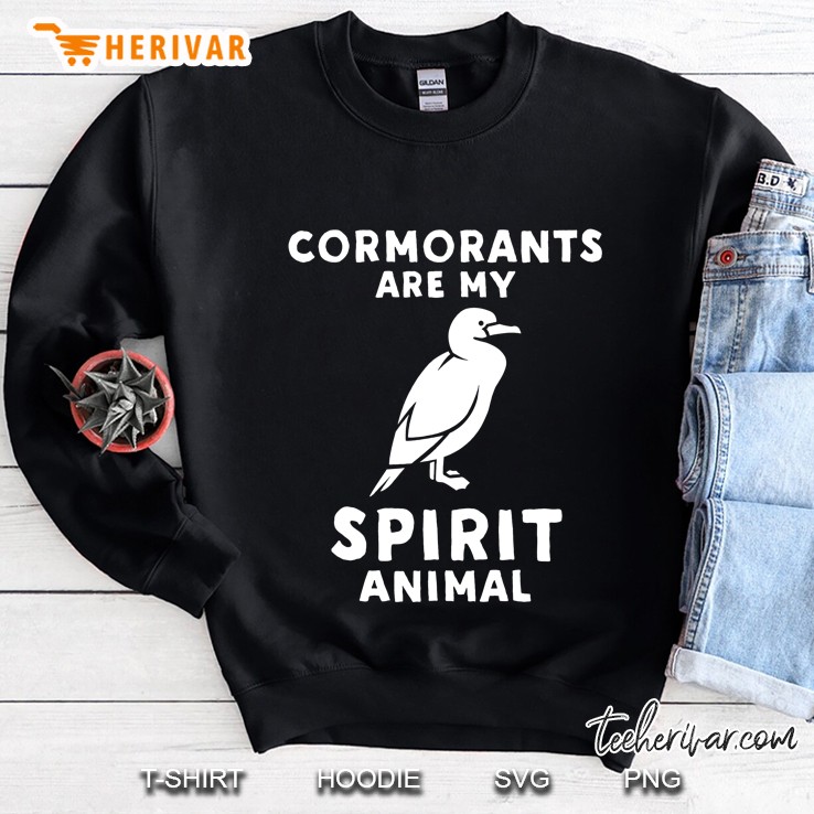 Cormorants Are My Spirit Animal - Funny Cormorant Sweatshirt
