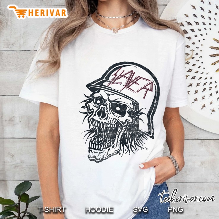 Slayer - Distressed Bloody Skull Ladies Tee
