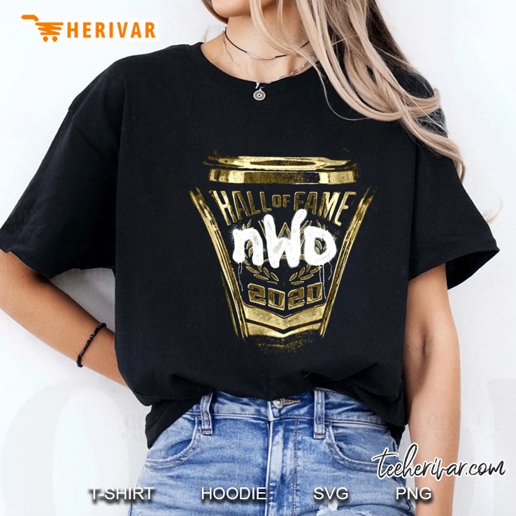 Nwo New World Order Hall Of Fame 2020 WWE Wrestler Wrestling Lover Gold Ladies Tee