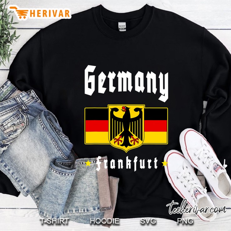 Frankfurt Germany German Flag Tourist Souvenir Sweatshirt