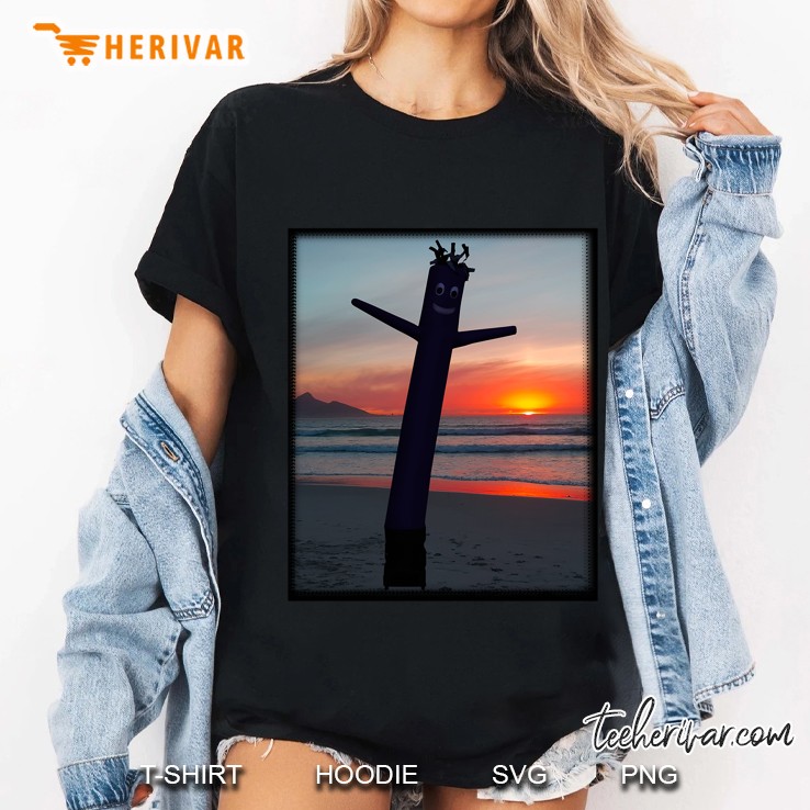 Sunset Wacky Waving Inflatable Tube Man Air Dancer Ladies Tee
