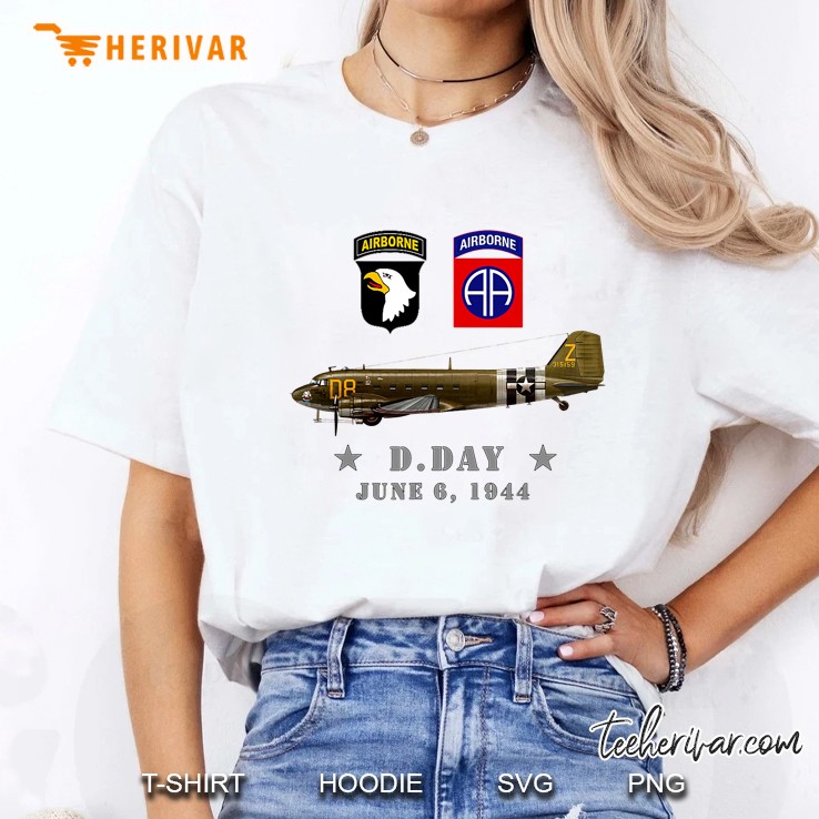 Usa Paratroopers D-Day Wwii Normandy 82Nd 101St Airborne Ladies Tee