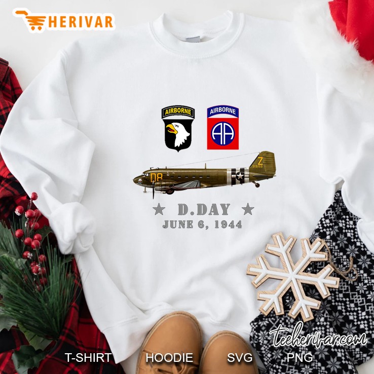 Usa Paratroopers D-Day Wwii Normandy 82Nd 101St Airborne Sweatshirt