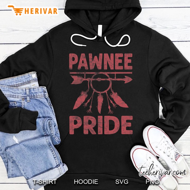 Pawnee Pride Native American Vintage Gift Men Women Hoodie