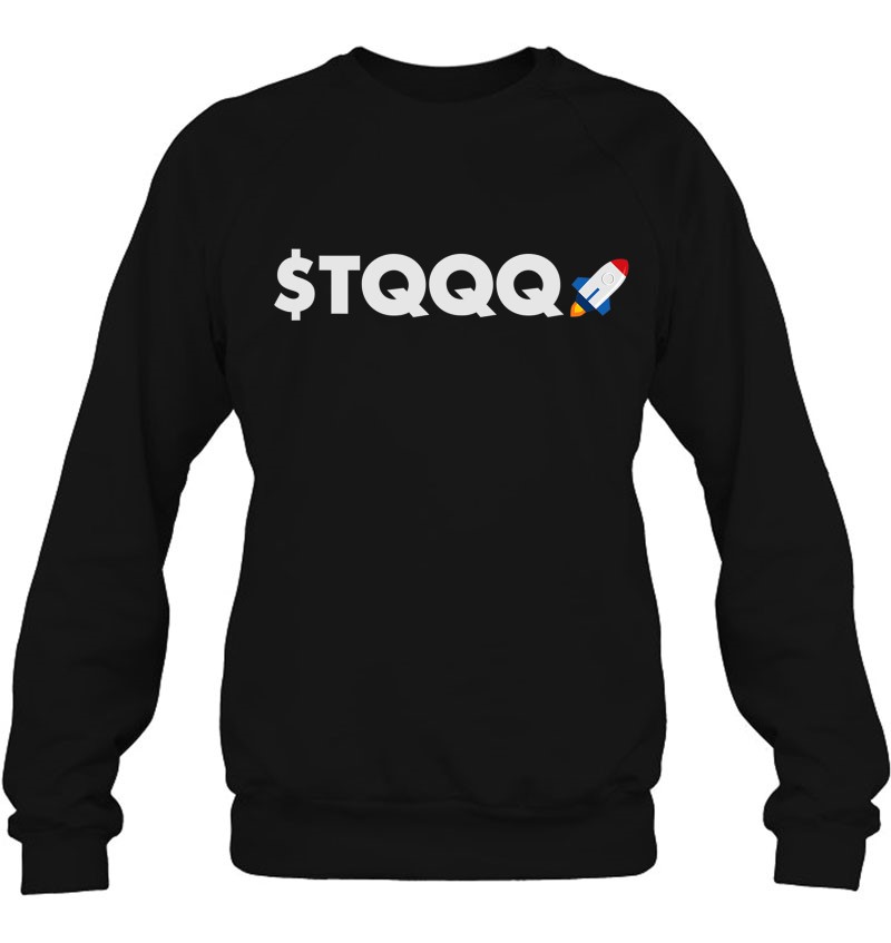 Tqqq 3X Leveraged Etf Stock Market Rocket Emoji Sweatshirt