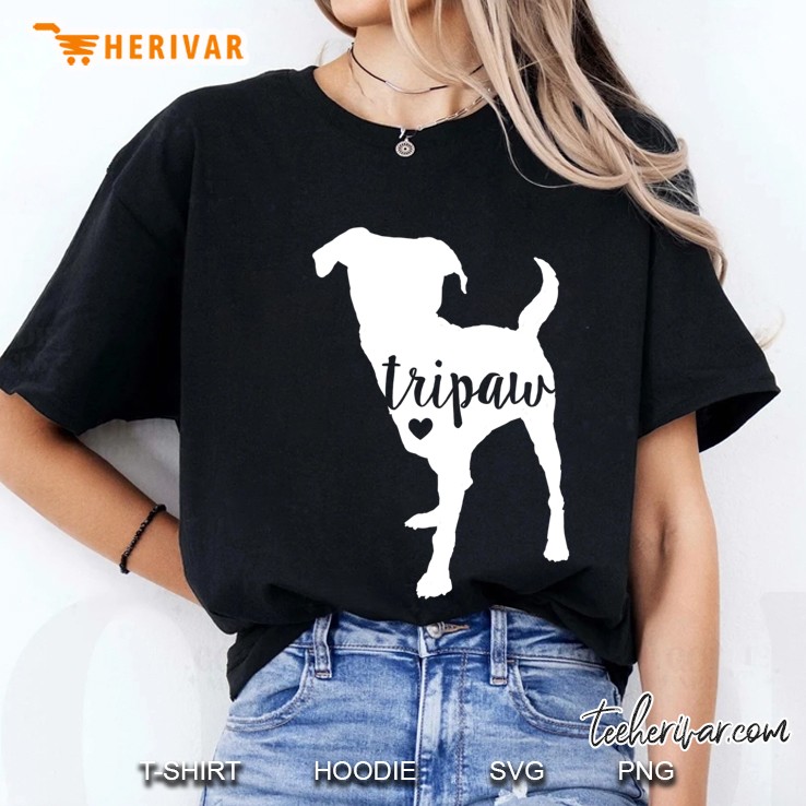 Tripaw Dog, Three Legged Dog, Tripaw Mom, Tripod Dog Ladies Tee