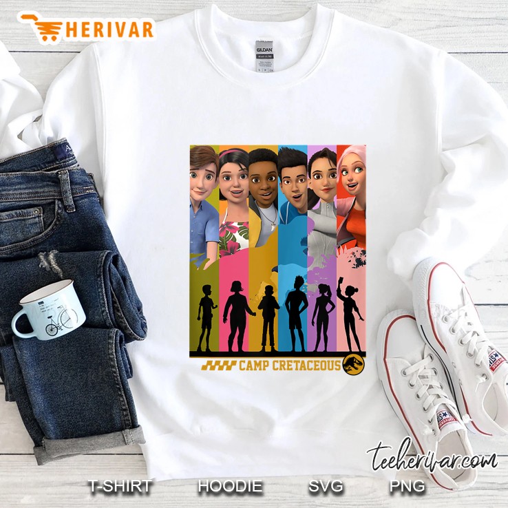 Jurassic World Camp Cretaceous Group Shot Panels Sweatshirt