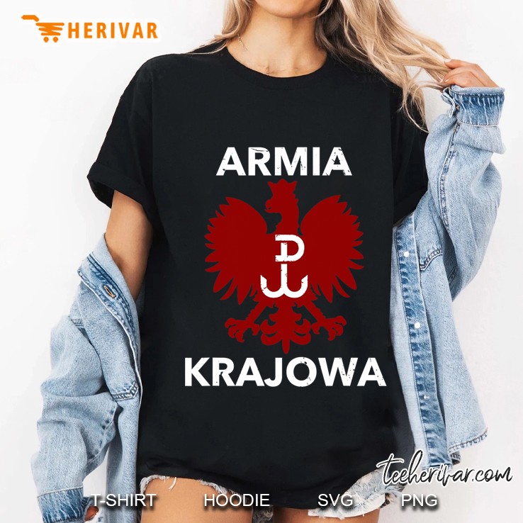 Polish Resistance Flag. Armia Krajowa Polska Eagle Ladies Tee