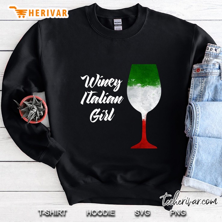 Winey Italian Girl Flag Sweatshirt