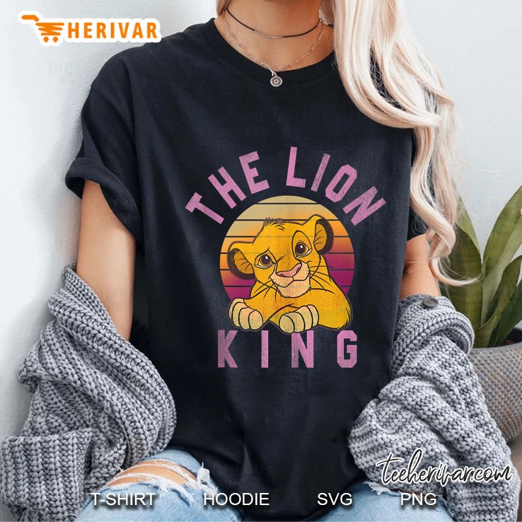 Disney Lion King Sweet Simba Striped Sunset Ladies Tee