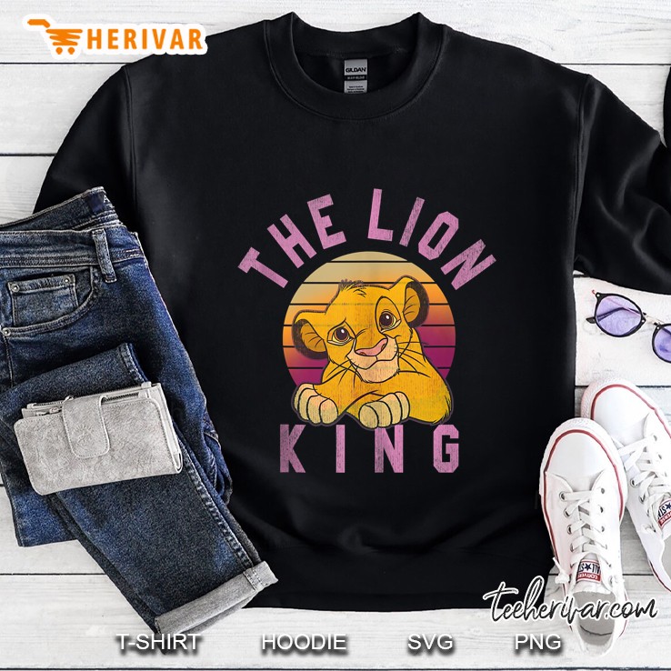 Disney Lion King Sweet Simba Striped Sunset Sweatshirt