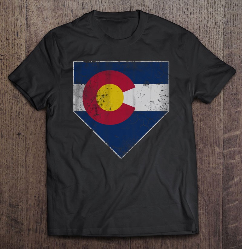 Colorado Rockies Baseball Flag Tee - Unisex