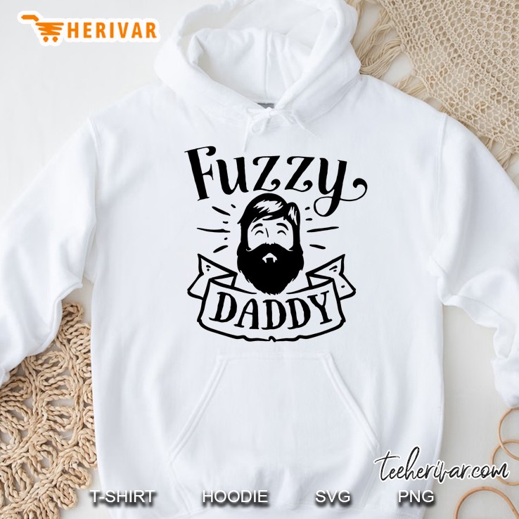 Fuzzy Daddy Funny For Hipster Beard Father Dad Hoodie