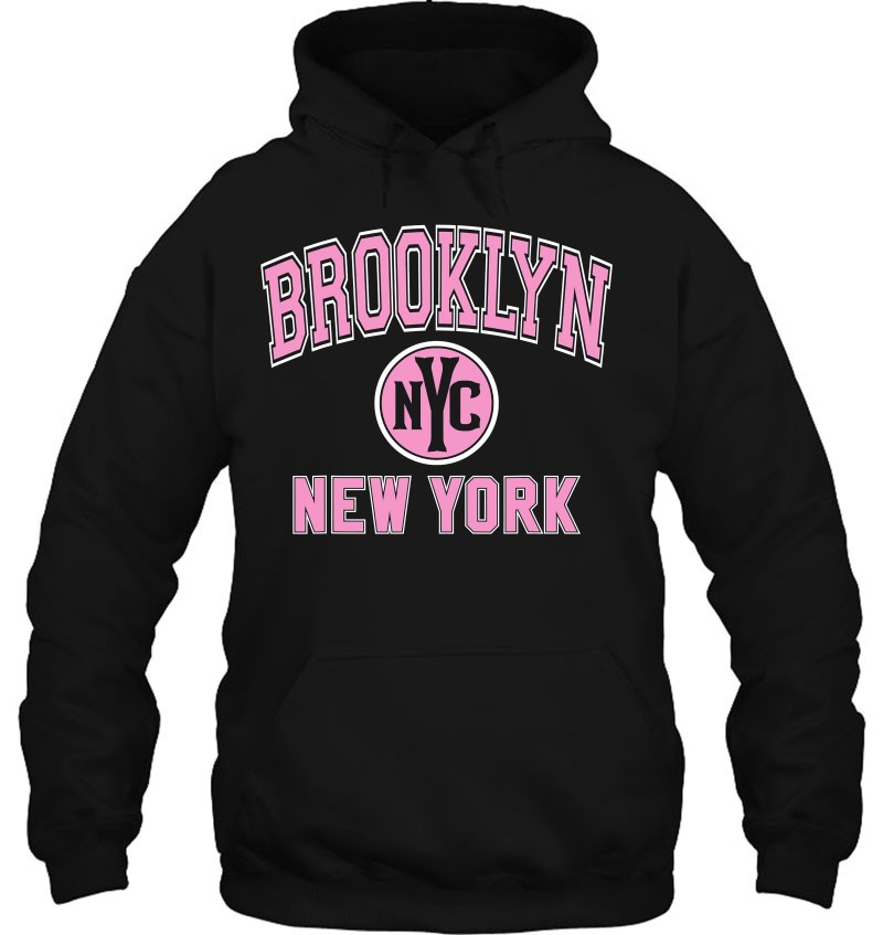 Brooklyn Nyc Varsity Style Pink Print Mugs