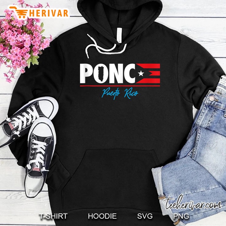 Ponce Pr Bandera Puerto Rico Flag Hoodie