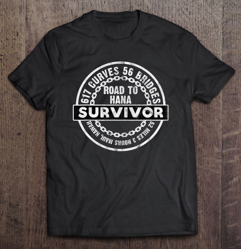RJC The Road to Hana Survivor Maui Hawaii T-Shirt 