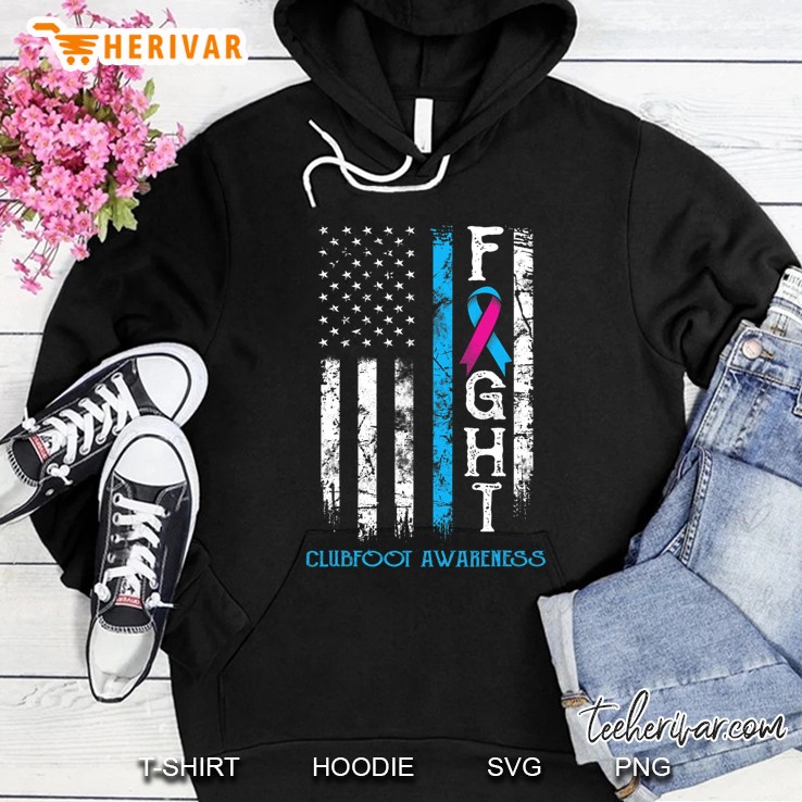 Clubfoot Warrior Us Flag Hoodie