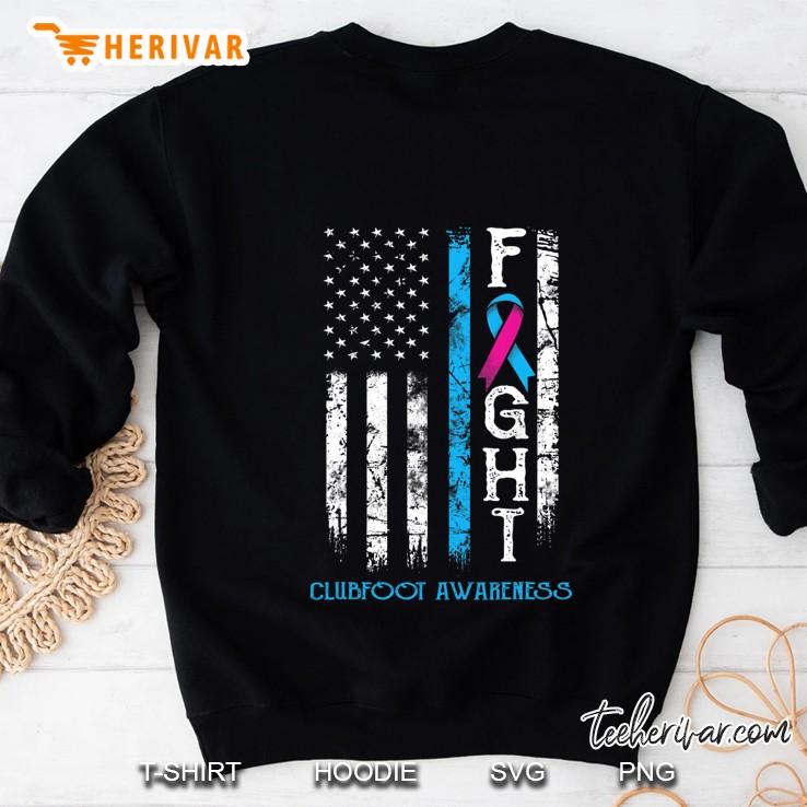 Clubfoot Warrior Us Flag Sweatshirt