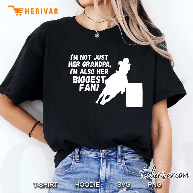 Barrel Racing Grandpa Cowgirl Design Horse Riding Racer Ladies Tee