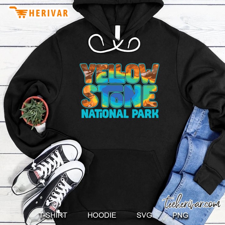Yellowstone Grand Prismatic Hot Spring Retro Hoodie