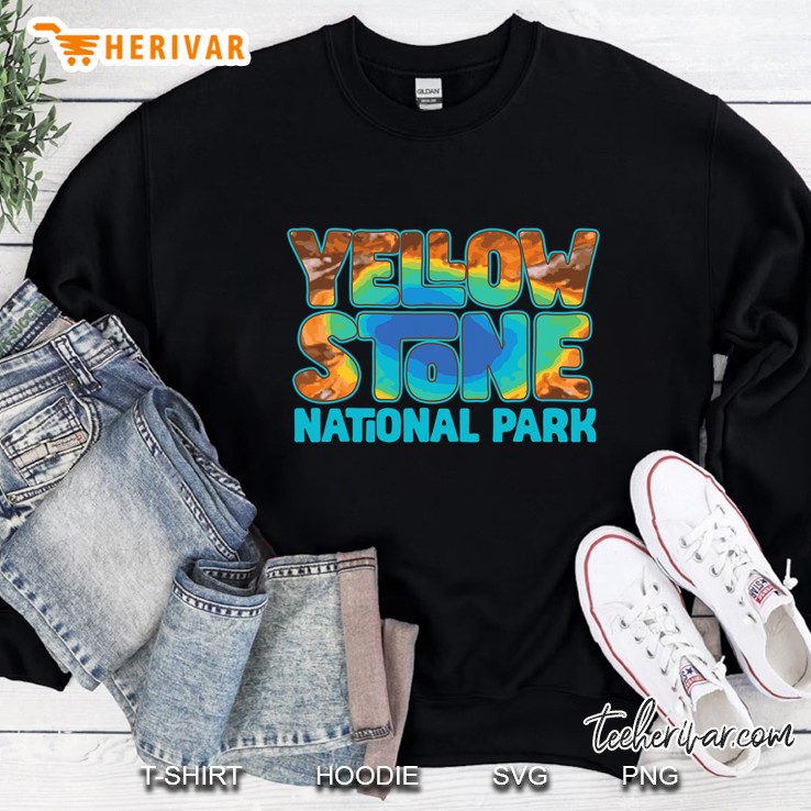 Yellowstone Grand Prismatic Hot Spring Retro Sweatshirt