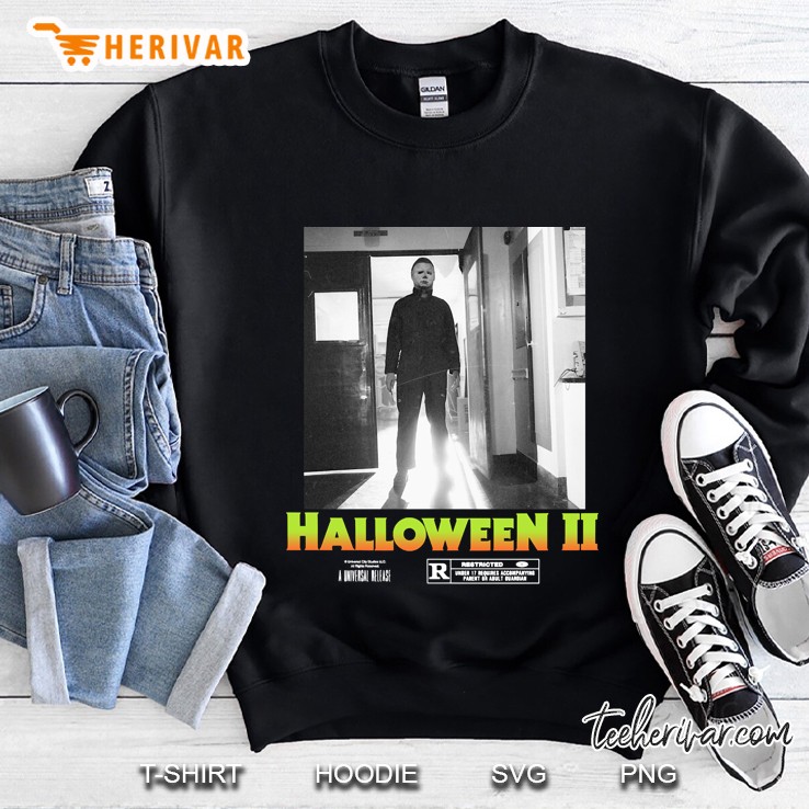 Halloween 2 Michael Myers Doorway Portrait Poster Sweatshirt