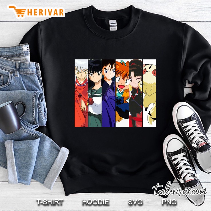 Graphic Inuyashas Anime Manga Arts Distressed For Fans Sweatshirt