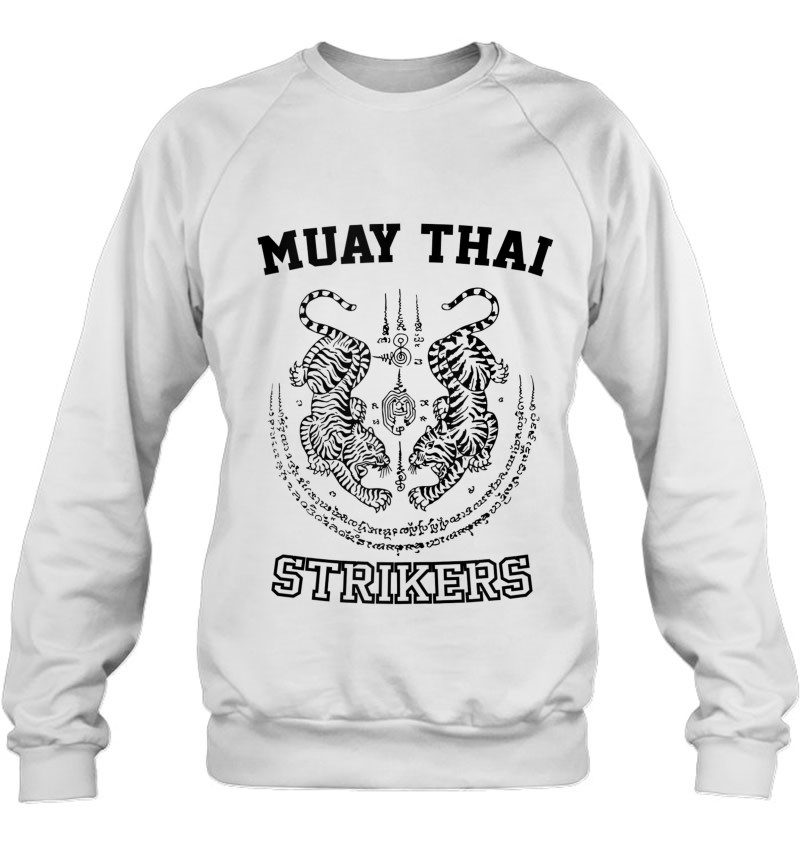 Muay Thai Kickboxing Sak Yant Tiger Tattoo Sweatshirt