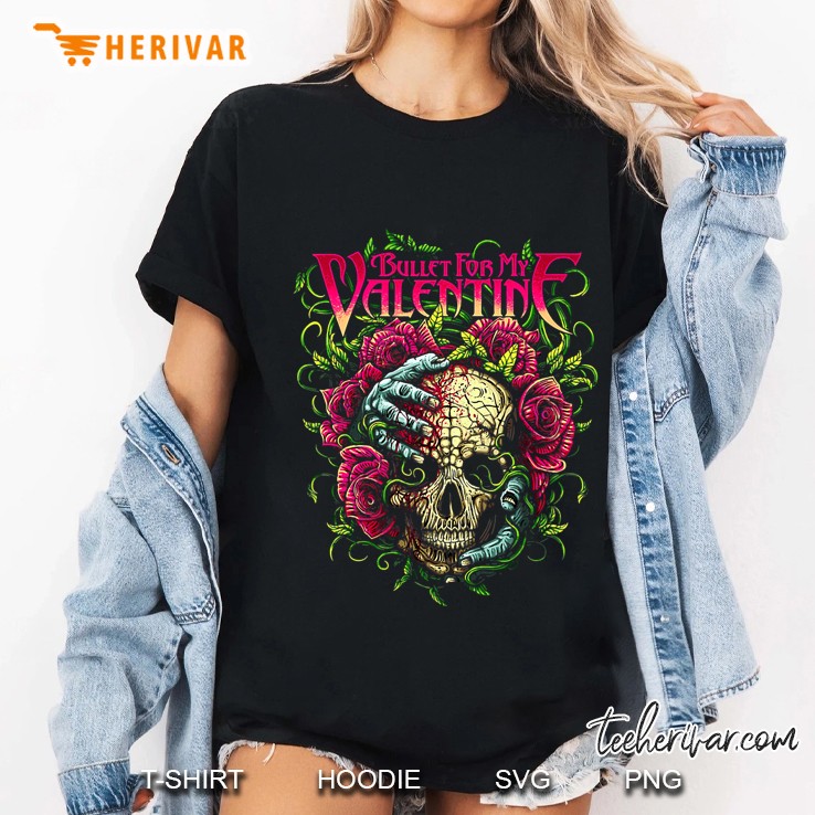Bullet For My Valentine Skull Red Eyes Ladies Tee