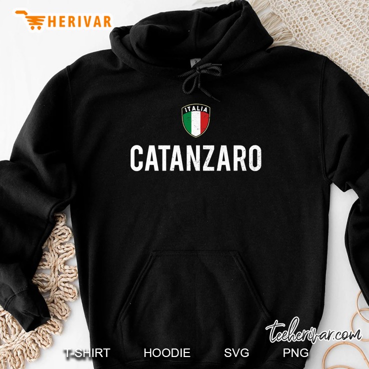 Catanzaro Italian Flag Shield Calabrian Roots Hoodie
