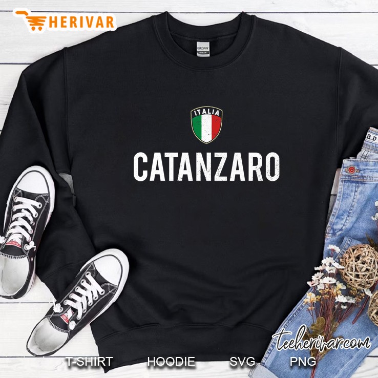 Catanzaro Italian Flag Shield Calabrian Roots Sweatshirt