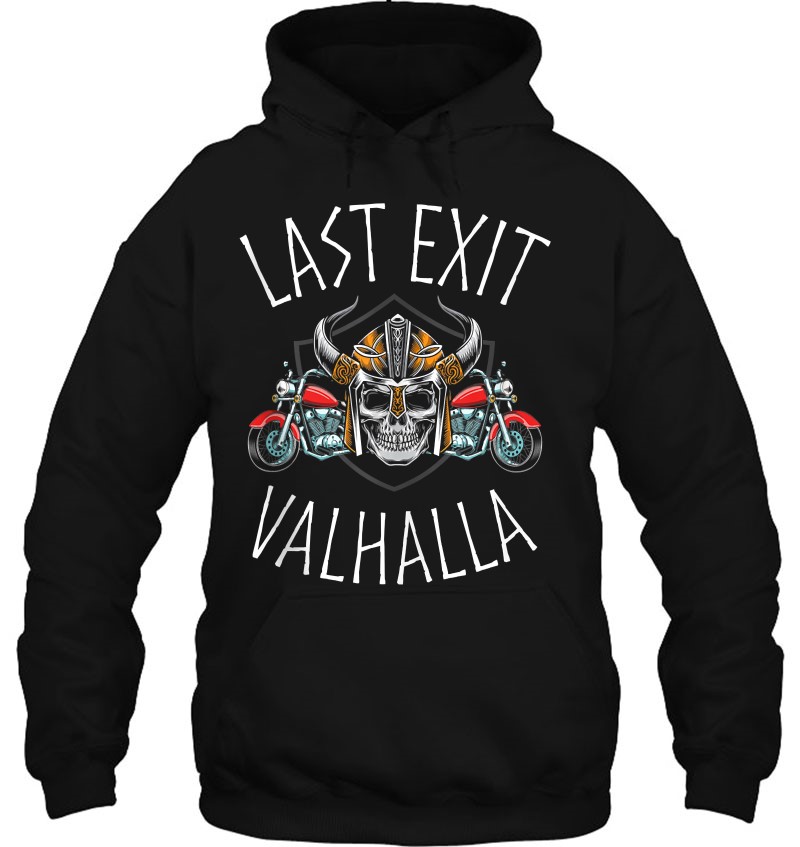 Last Exit Valhalla Biker Vikings Quote Mugs