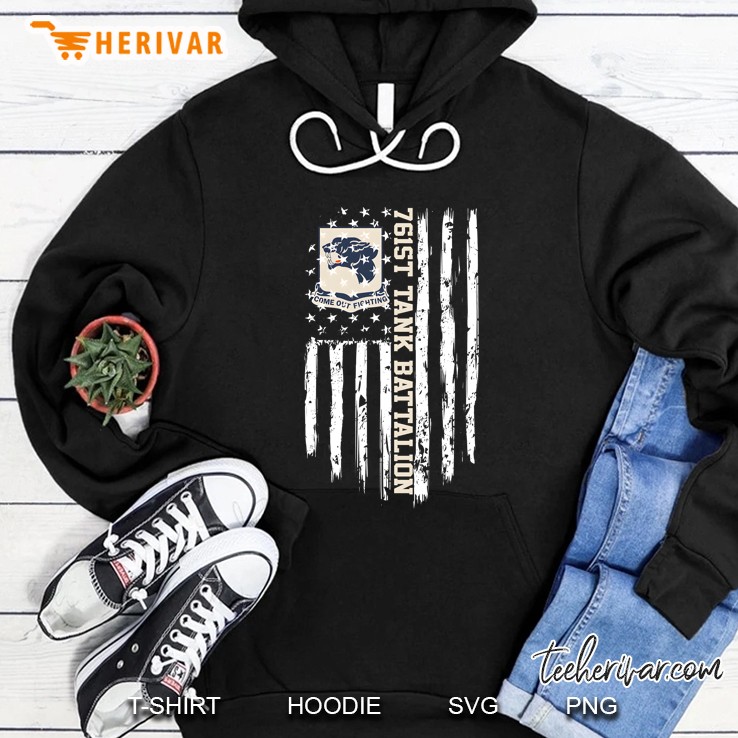 761St Tank Battalion American Flag Hoodie