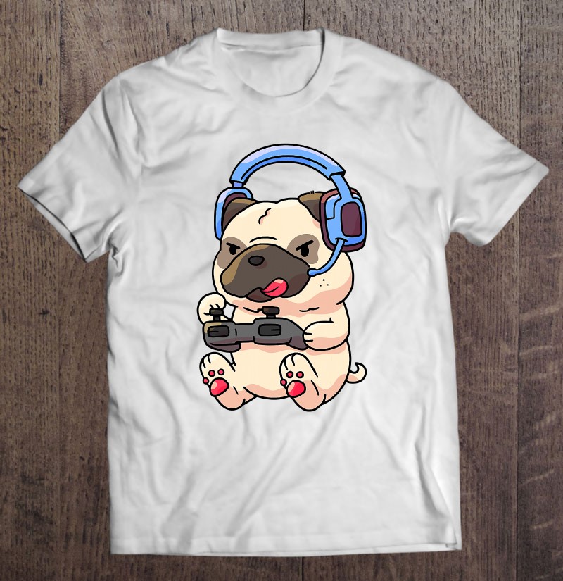 Gamer Pug Gaming Pugs Video Game Gift T-Shirt