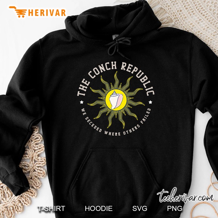 Funny Key West Conch Republic Florida Flag Secession Hoodie