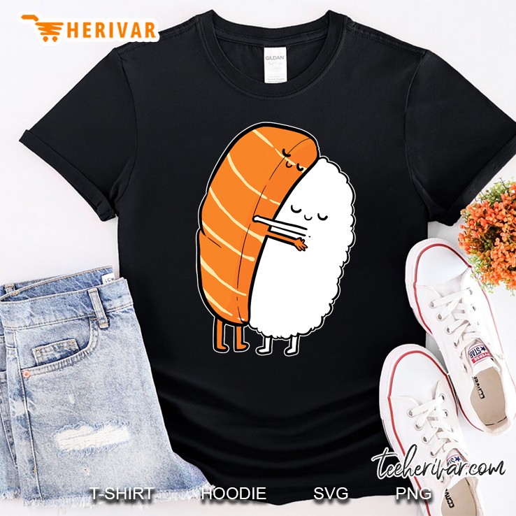 Cute Sushi Hug Salmon Maki Anime Japanese