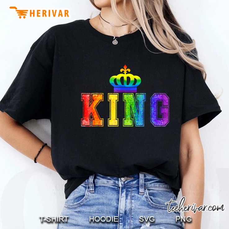 Lgbt Pride Lesbian King Queen Matching Ladies Tee