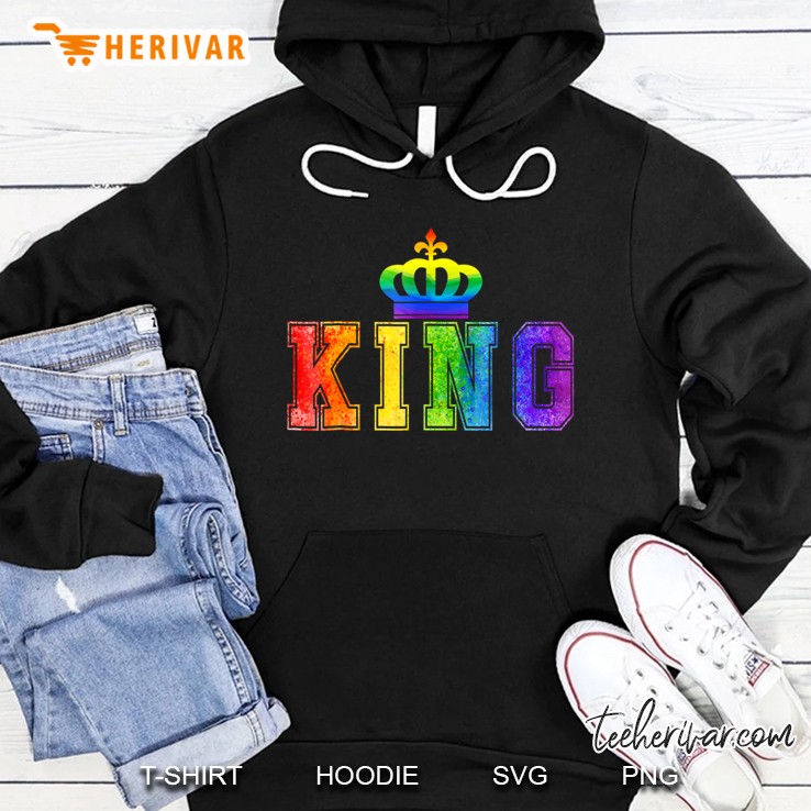 Lgbt Pride Lesbian King Queen Matching Hoodie